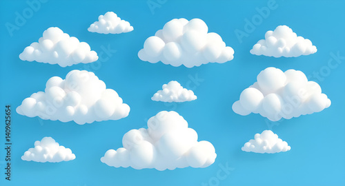 set of clouds 
