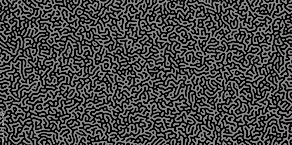 Gradient noise line abstract spread geometric background. Monochrome Turing reaction background. Abstract diffusion pattern with chaotic shapes. Vector illustration
Gradient noise line abstract spread geometric background. Monochrome Turing reaction background. Abstract diffusion pattern with chaotic shapes. Vector illustration