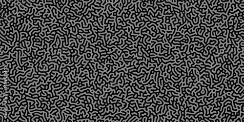 Gradient noise line abstract spread geometric background. Monochrome Turing reaction background. Abstract diffusion pattern with chaotic shapes. Vector illustration	
