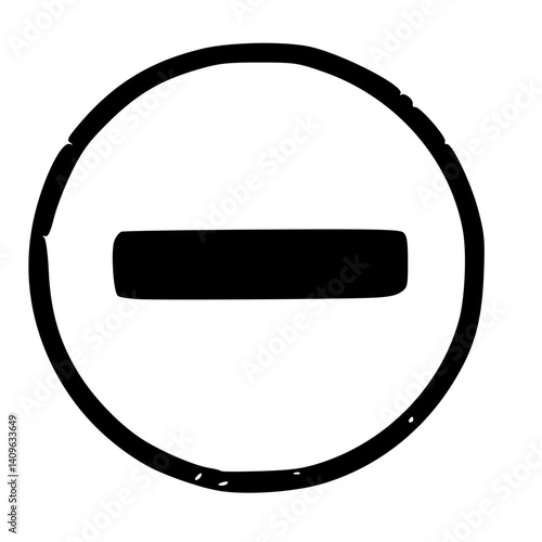 Minus Sign in Circle - Hand Drawn Illustration Free Download Minus Sign in Circle - Hand Drawn Illustration - GFXLoad