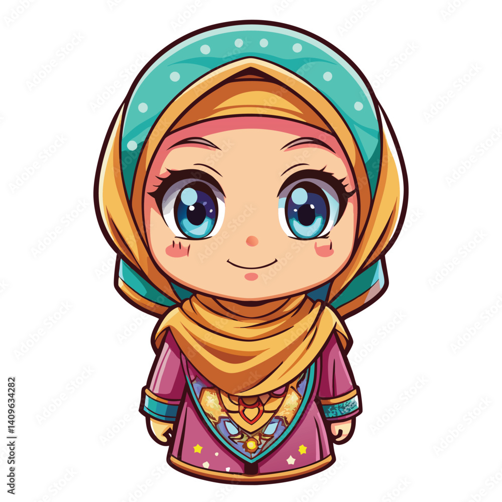 Cute anime girl in hijab (1) Cute anime girl in hijab (1)