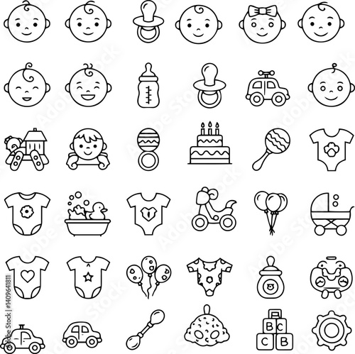 seamless pattern with funny kids