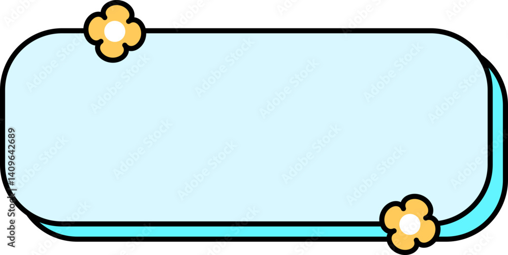 Fototapeta premium Cute Text box label