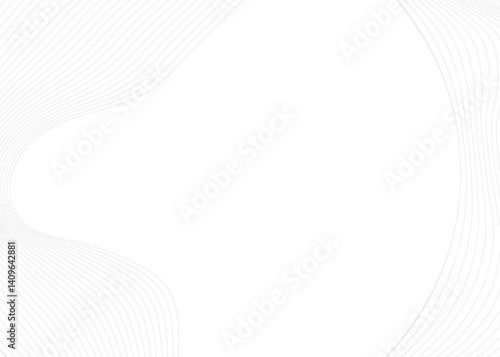 Circle with wave line pattern flowing background in concept of music, technology, ai, futuristic