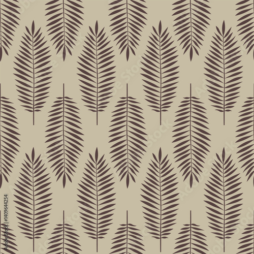 Leaf Allover Seamless Repeat Pattern