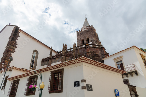 Obraz na płótnie Cathedral of Our Lady of the Assumption in Funchal city, capital of Madeira Island, Portugal w salonie