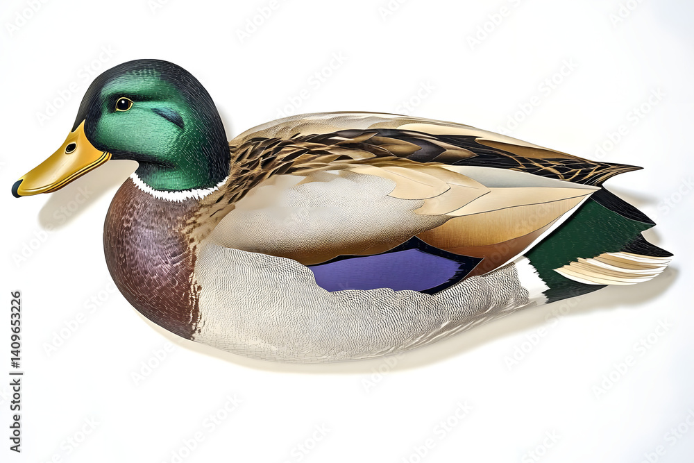 Obraz premium Mallard duck closeup wildlife photography