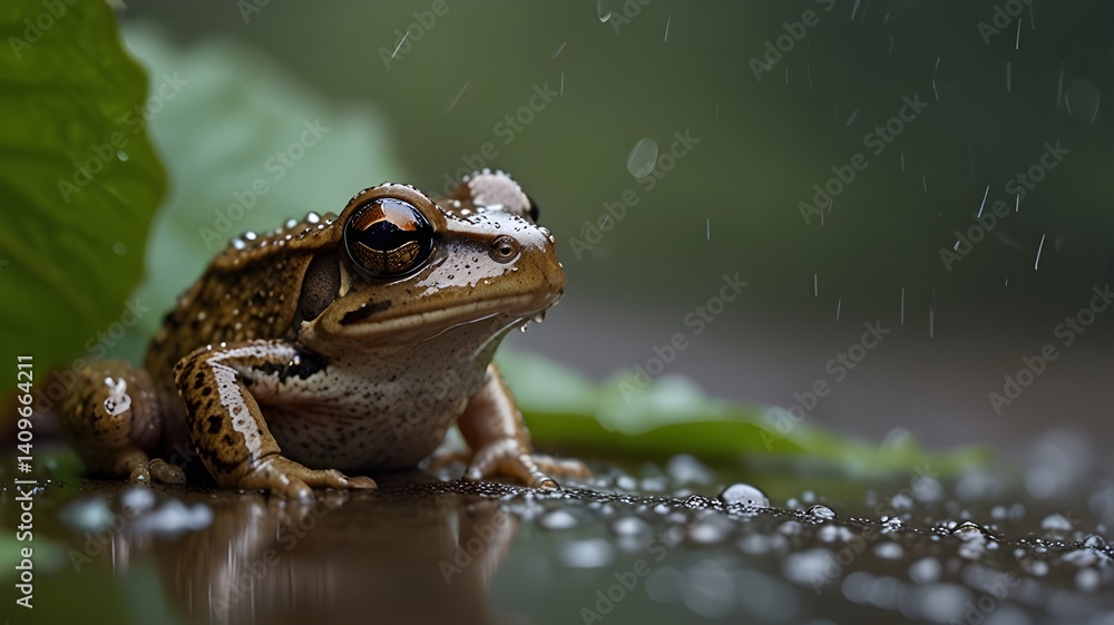Obraz premium frog in the pond