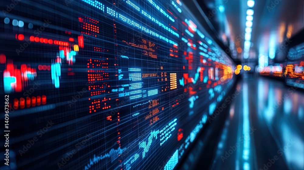 Abstract Financial Data Visualization Abstract Financial Data Visualization