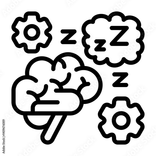 Sleep Brain Icon