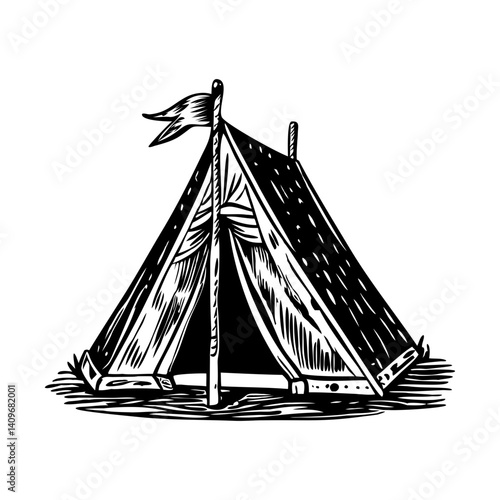 Vintage Style Viking Culture Illustrations