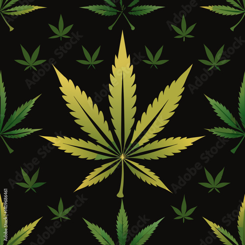 marijuana leaf background