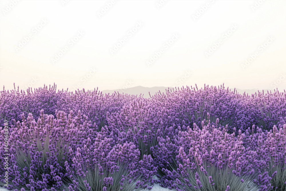 Obraz premium lavender field at sunset