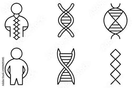 human genome line art and its importance in genetics