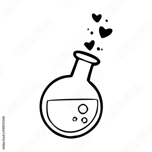 magic love potion vector design