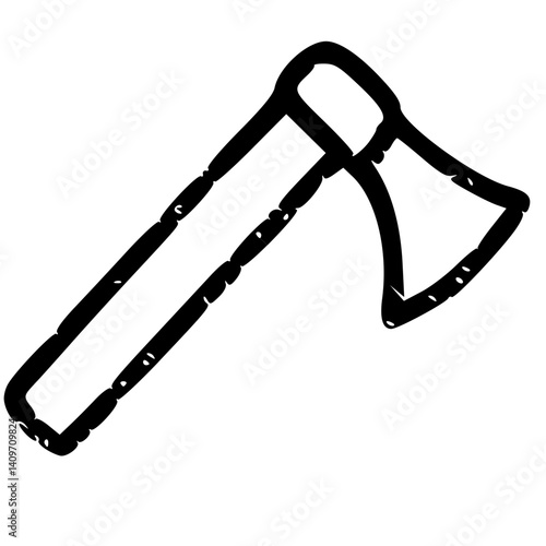 Axe Hand Drawn Illustration