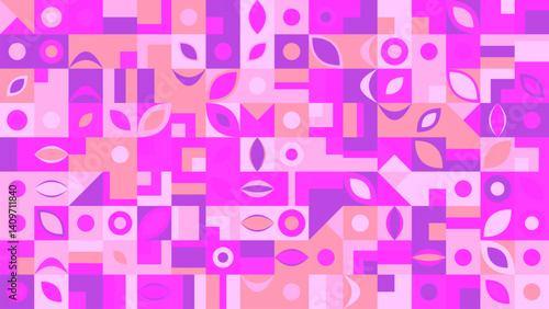 Abstract geometrical pattern hd background - colorful random chaotic vector graphic