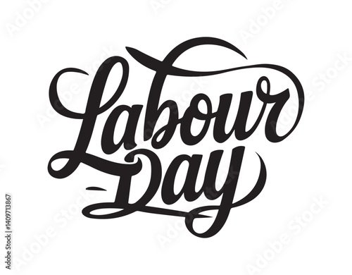 International Labour Day celebration greeting typography design. Vcetor illustration