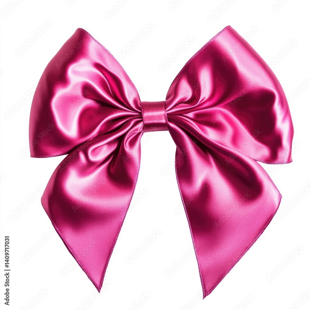 Elegant fuchsia satin bow Elegant fuchsia satin bow