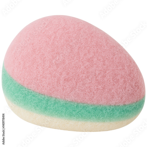 3D sewing item with soft fuzzy texture in pastel colors creates charming appearance