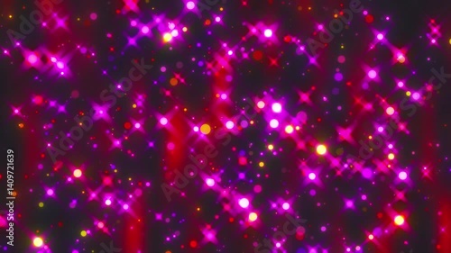 Colorful glitter rain. Computer generated 3d render