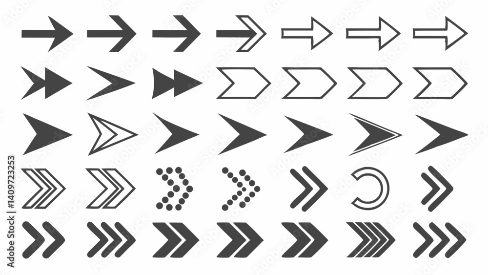 Dynamic Arrow Design Collection, Diverse Vectors for Navigation, Graphics, and Modern UI Dynamic Arrow Design Collection, Diverse Vectors for Navigation, Graphics, and Modern UI