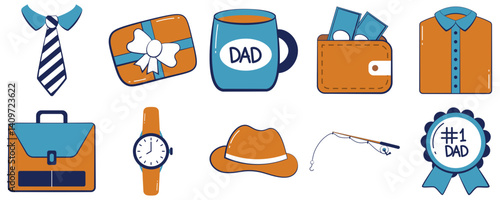 Set of Father's Day Illustration