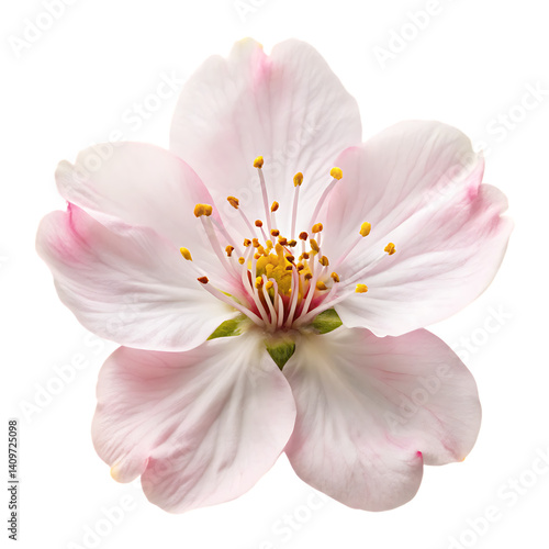sakura flower  isolated on white background PNG,AI GENERATED