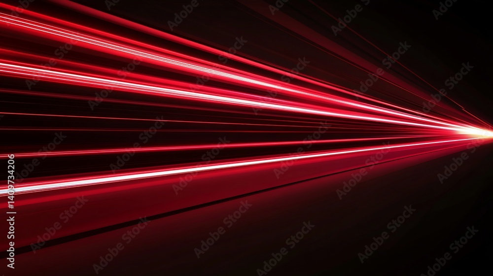 Abstract Red Light Trails: Dynamic Speed and Motion Blur Abstract Red Light Trails: Dynamic Speed and Motion Blur