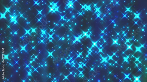 Colorful glitter rain. Computer generated 3d render