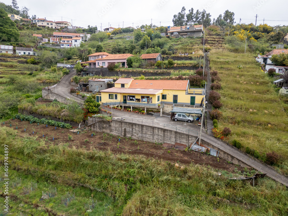 Camacha mountainous town in municipality of Santa Cruz, Madeira Island, Portugal
