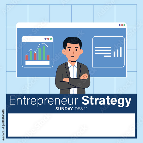 The concept of Enterterpreneur Vector illustration
