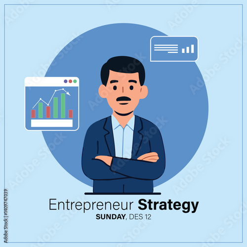 The concept of Enterterpreneur Vector illustration
