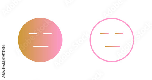 Neutral Face Icon Design