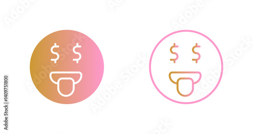 Money Mouth Face Icon Design