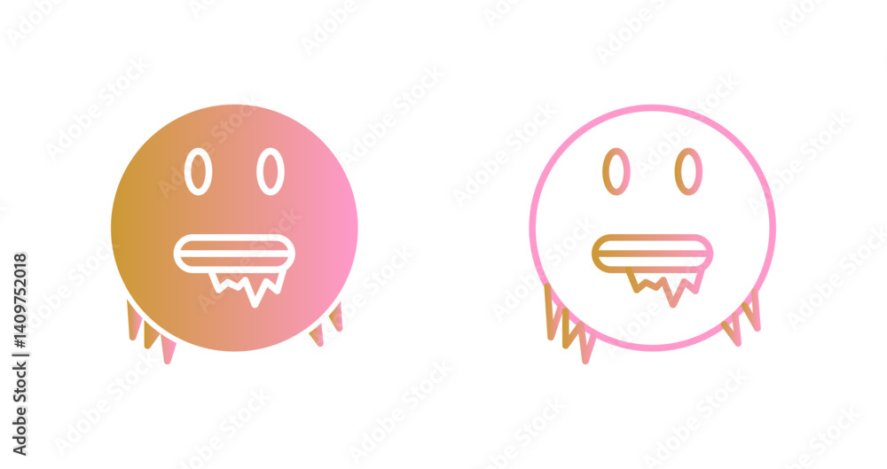 Obraz premium Cold Face Icon Design