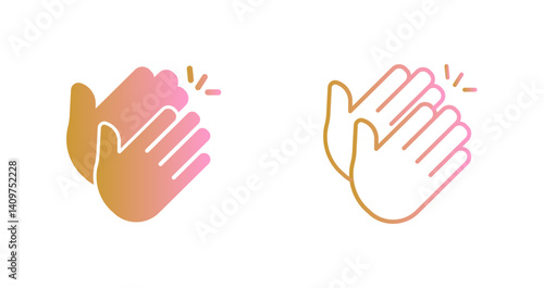 Clapping Hands Icon Design