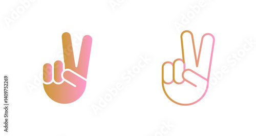 Victory Hand Icon Design