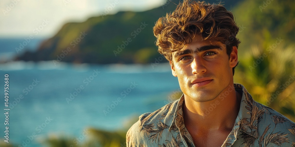 A man with brown hair