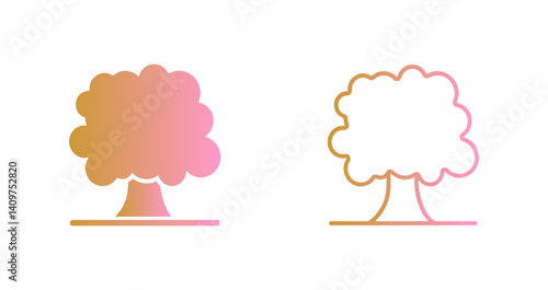 Deciduous Tree Icon Design