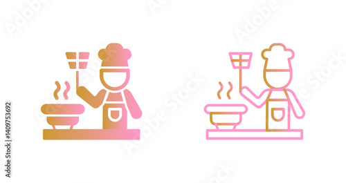 Cooking Together Icon Design