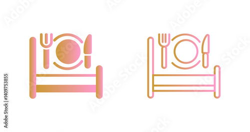 Breakfast in Bed Icon Design