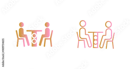 Family Dinner Icon Design