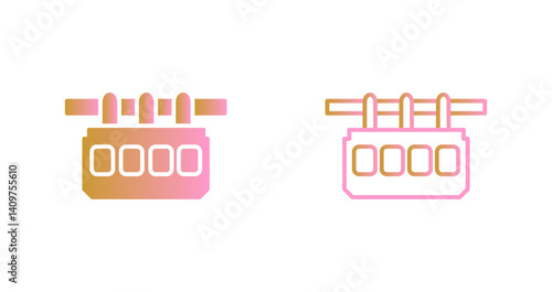 Suspension Railway Icon Design