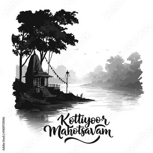 Black and White Illustratio...