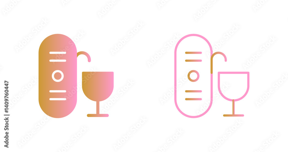 Fototapeta premium Wine Aerator Icon Design