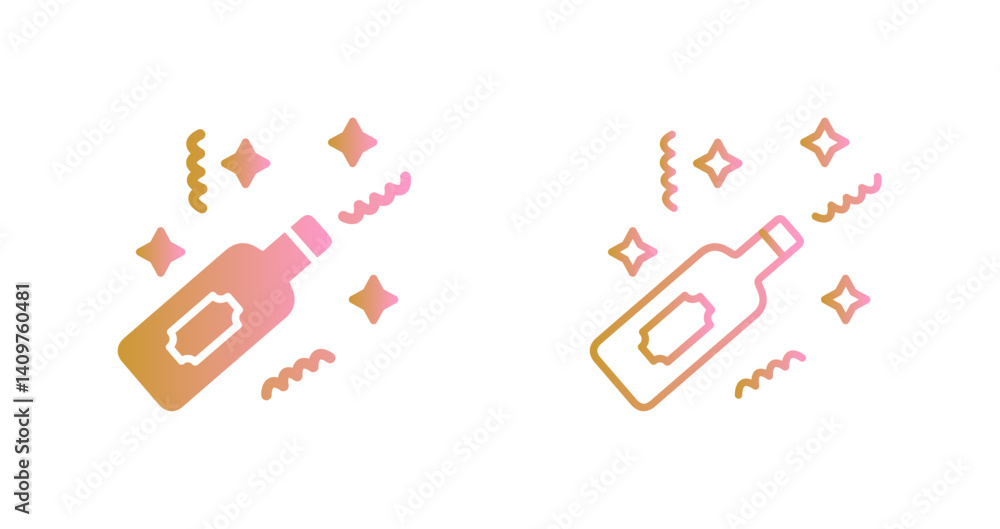 Wine Celebration Icon Design Wine Celebration Icon Design