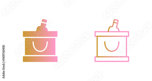 Wine Cooler Icon Design
