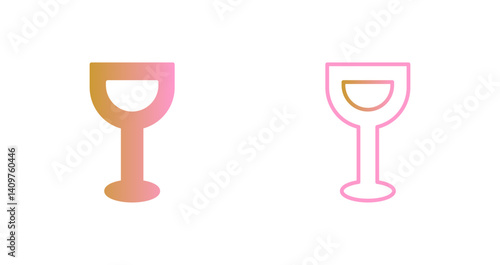 Wine Glassware Icon Design
