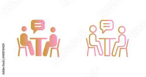 News Interview Icon Design